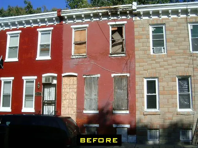 A house that has been demolished and is being renovated.